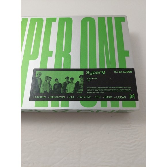 SuperM Super One 001 1st Album Taeyong card CD Set K Pop Pre-owned Read - Picture 2 of 12